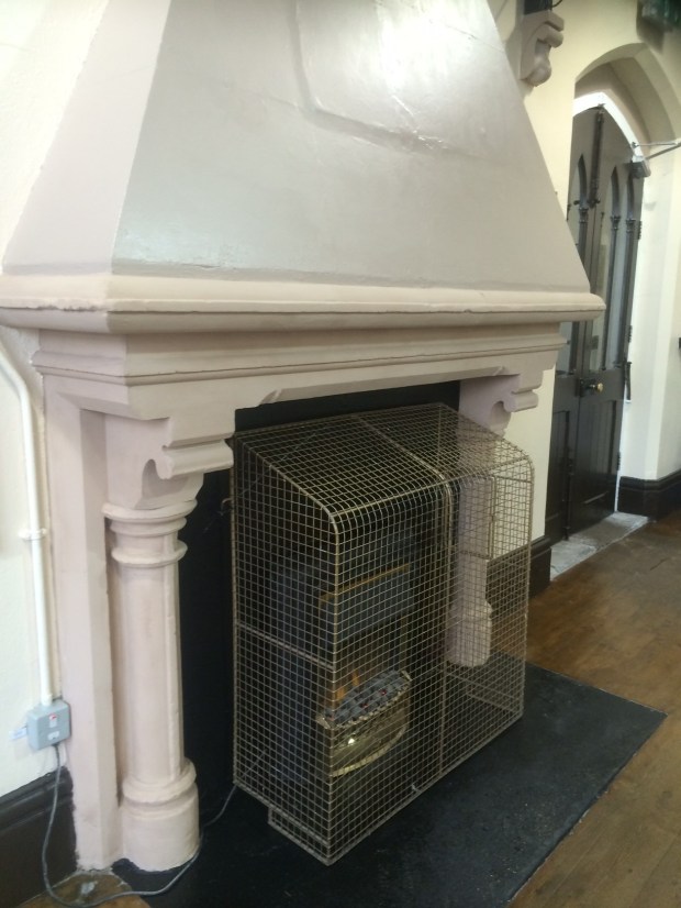 The finished fireplace