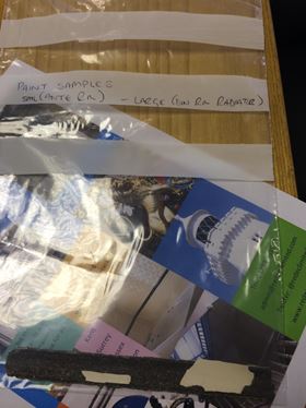 Various samples sent off for analysis